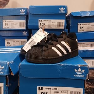 Adidas Superstar Toddler Lifestyle/School/All-Day Wear Shelltoe Shoes Unisex